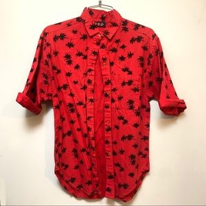 Vintage Palm Tree collared shirt